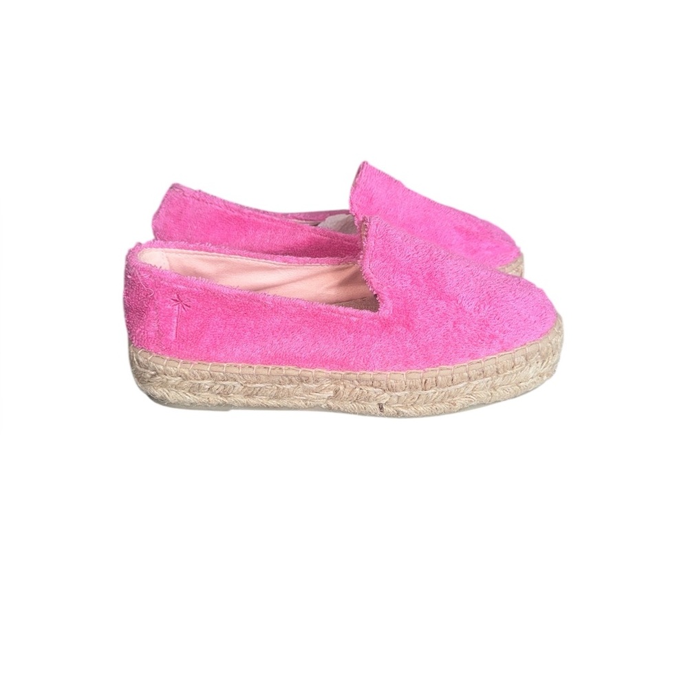 Manebi platform Pink Espadrille to‎ Slip-On Shoes womens 8 NWOB